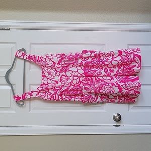 Anthroplogie Vanessa Virginia Size 8 Pink and White Floral dress